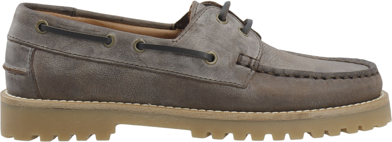 CASLENA Boat Shoe Pull Up Leather