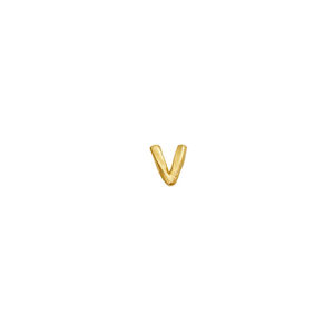 V Alphabet Single Earring