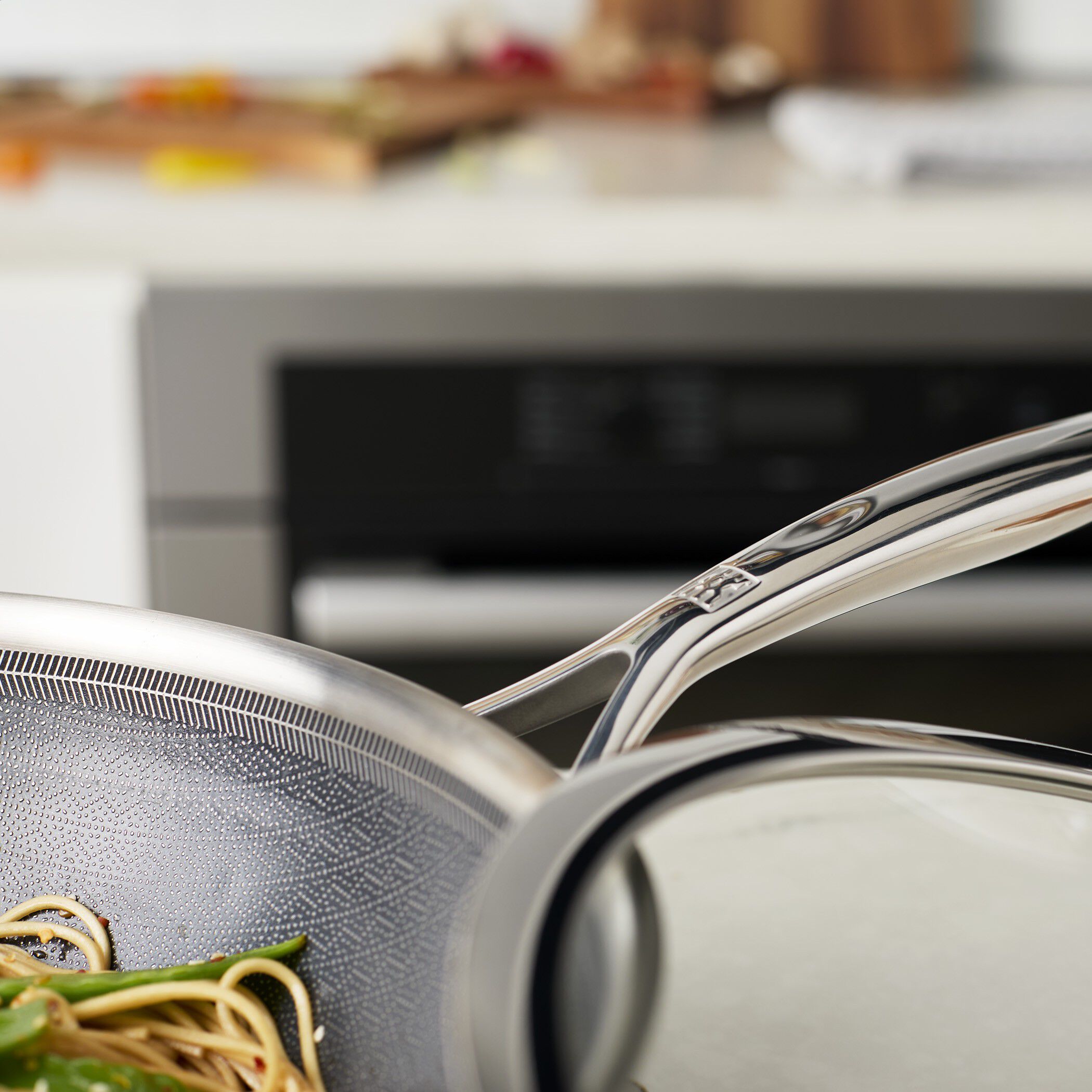 Wok 30 cm, 18/10 rustfritt st&aring;l