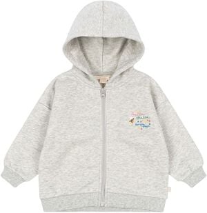 LOU SEQUIN SWEAT ZIP HOOD GOTS