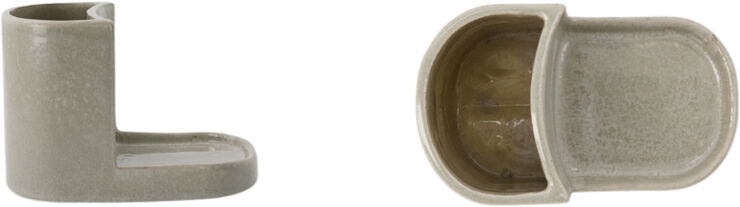 Børste- og såpeholder, MKDatura, Shellish grey