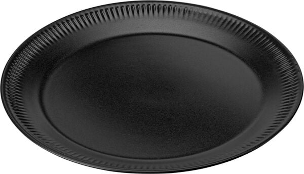 Tallerken, svart, Ø22 cm