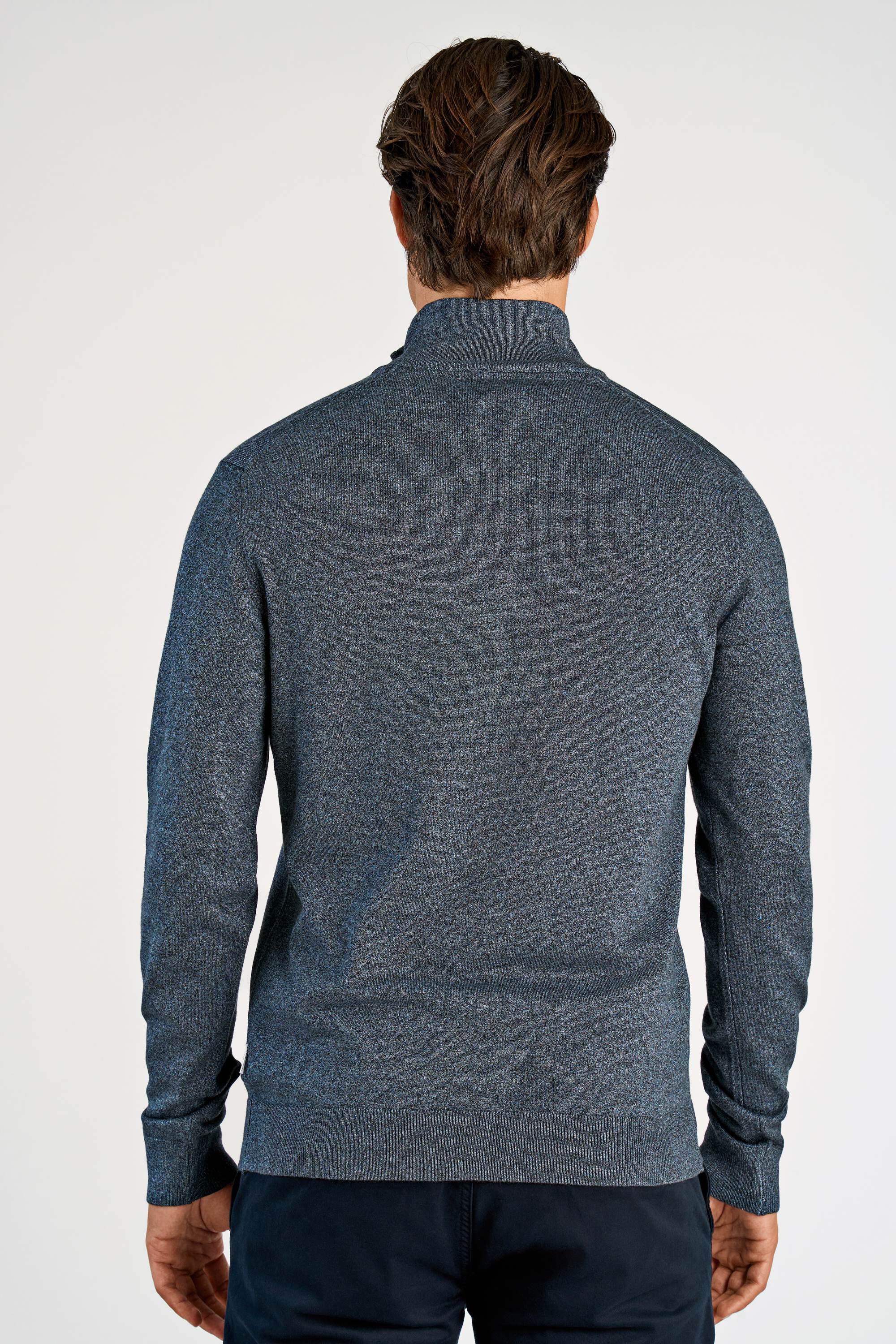Ecovero half zip L/S knit