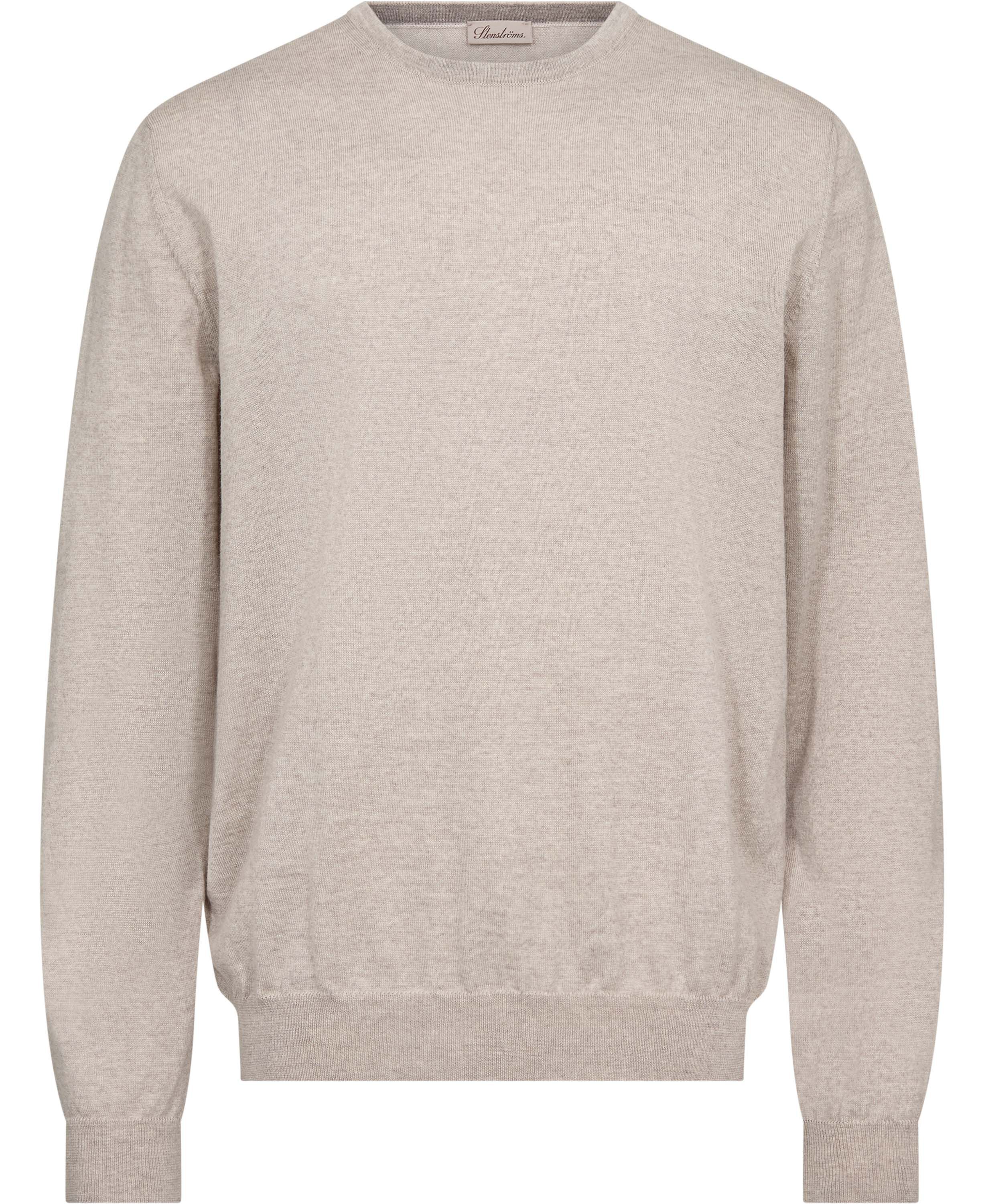 Sweater Knitted Crew Neck With Patch Merino Wool