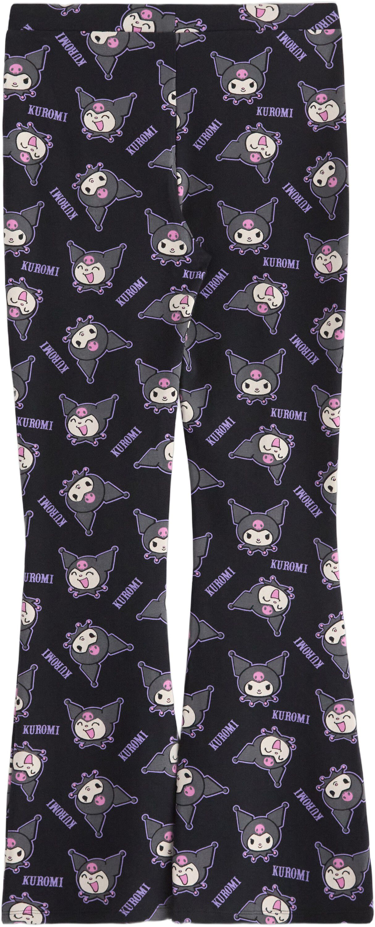 Leggings i mjuk bomullstrik&aring; med ut