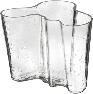 Aalto vase 160mm bobleglas klar