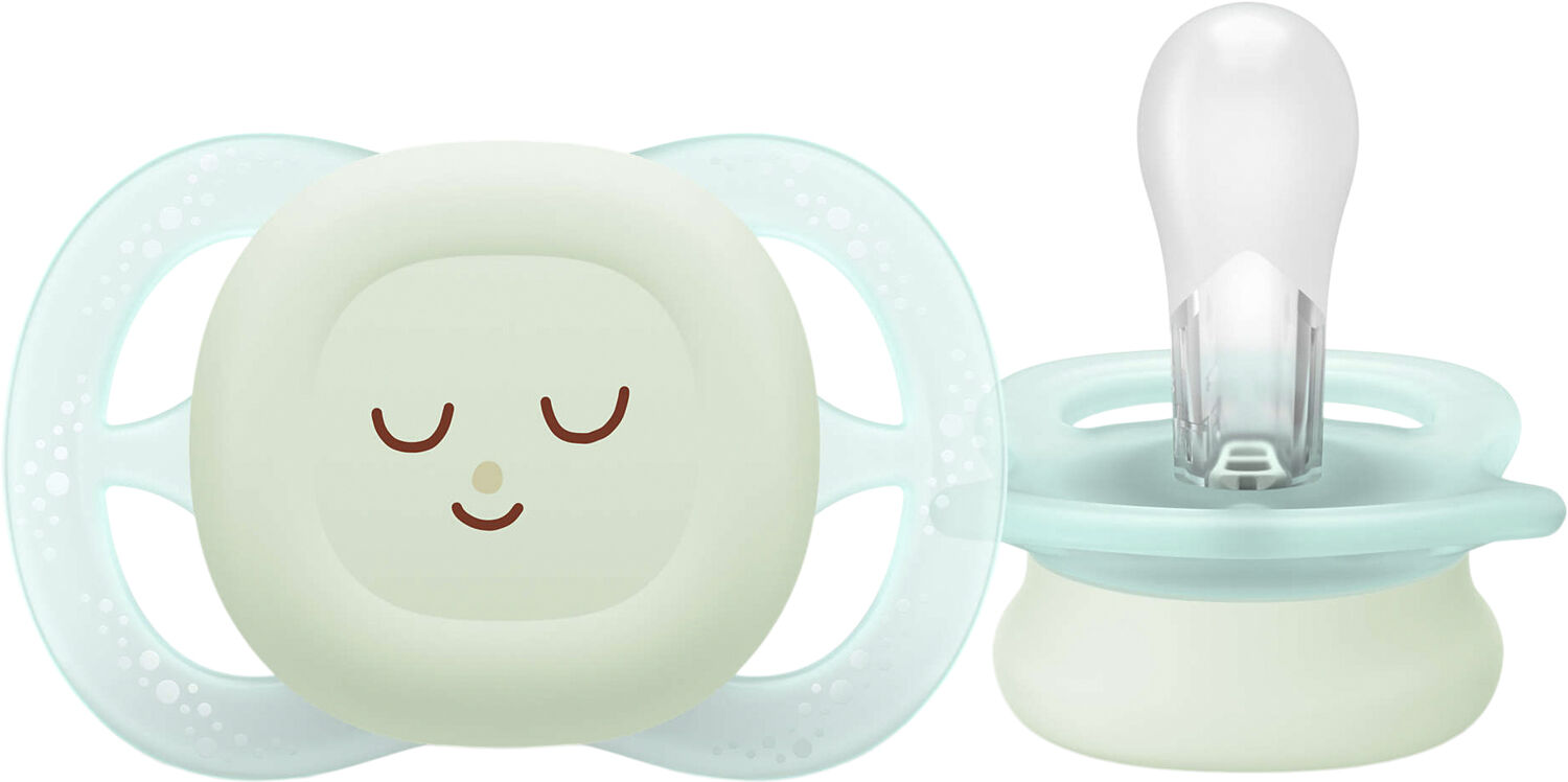 Philips Avent Soother ultra start Nighttime - Pakke med 2 -