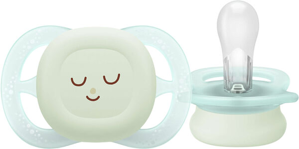 Philips Avent Soother ultra start Nighttime - Pakke med 2 -