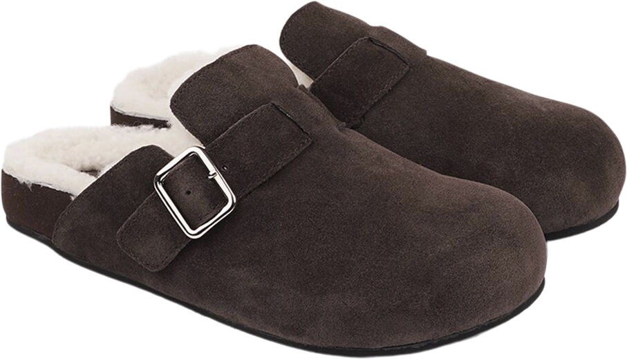 NESSO - SKIN MULES WITH ADJUSTABLE BUCKET