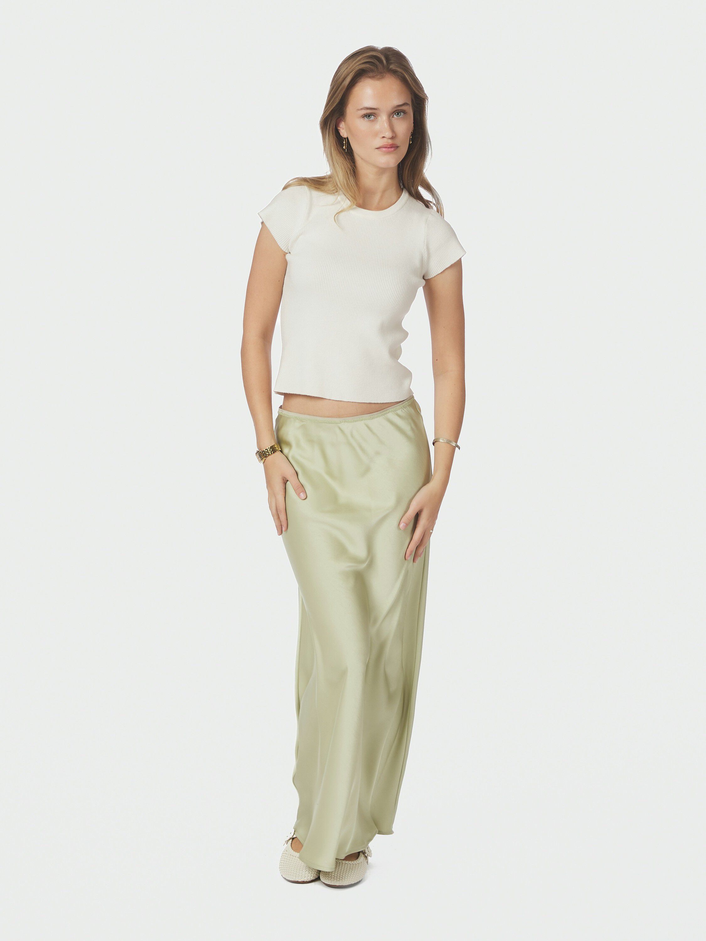 Vicky Heavy Sateen Skirt