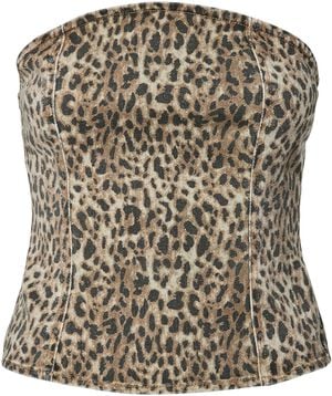 PCSALUME DENIM CORSET TOP