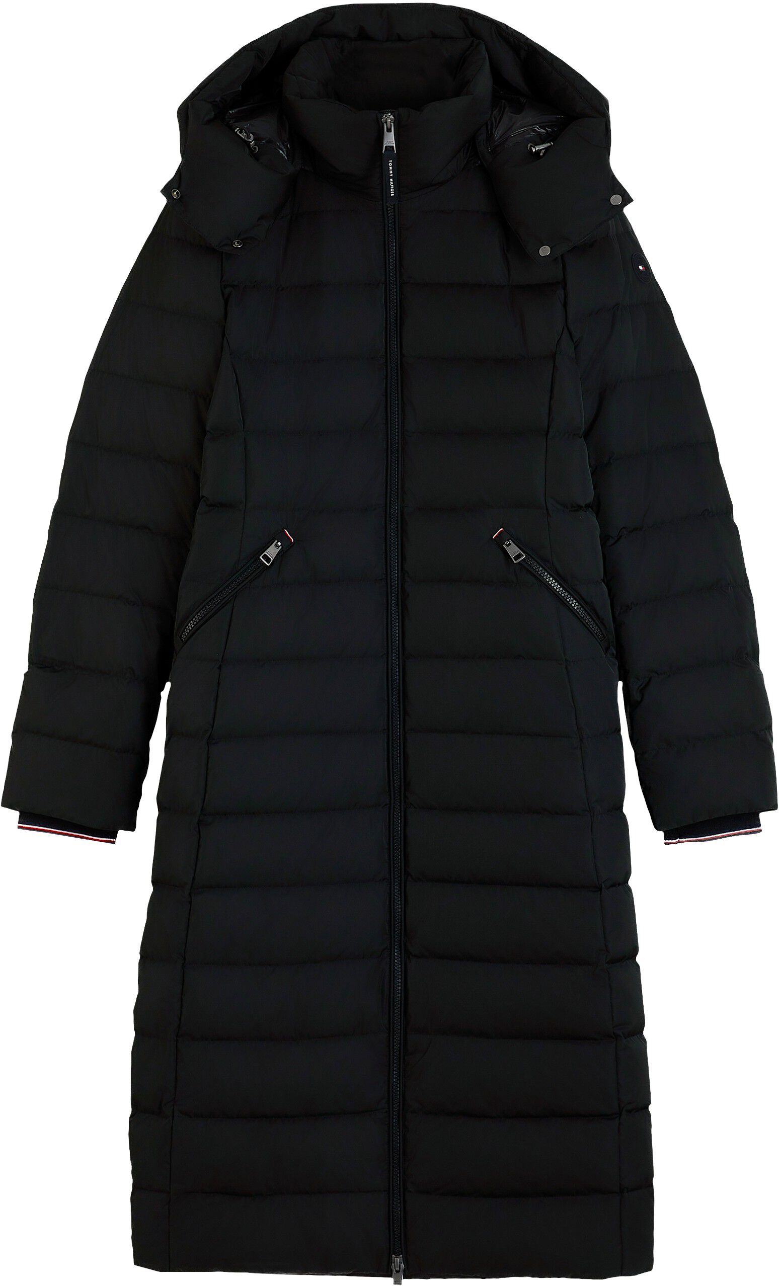 Slim Down Hooded Longline Coat