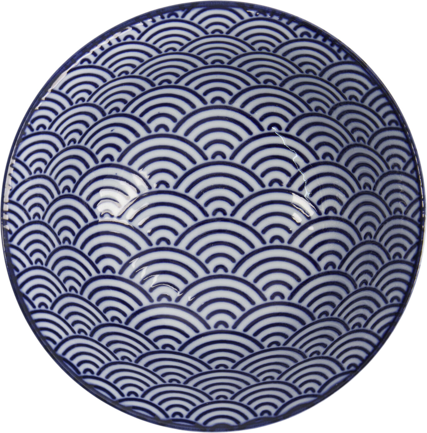Nippon Blue Tayo Bowl 15.2x6. 7cm Wave