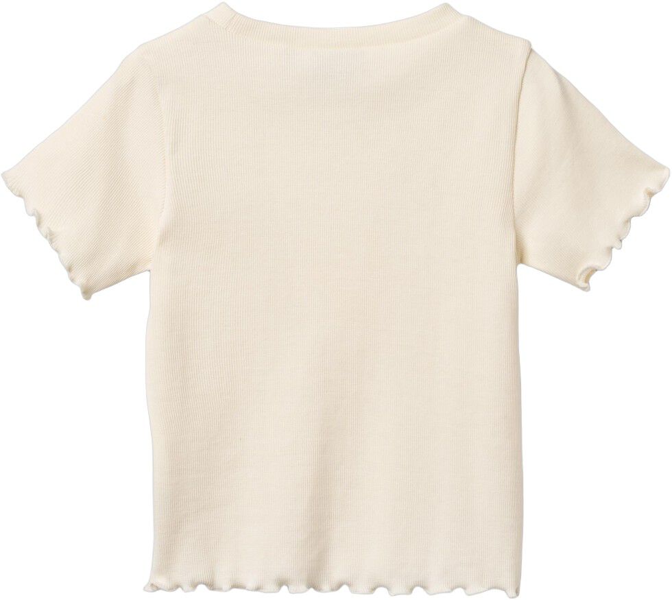 Kort&aelig;rmet Rib T-shirt Alicia
