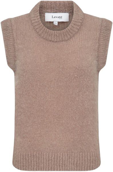 LR-NOREEN 5 Vest Lys brun