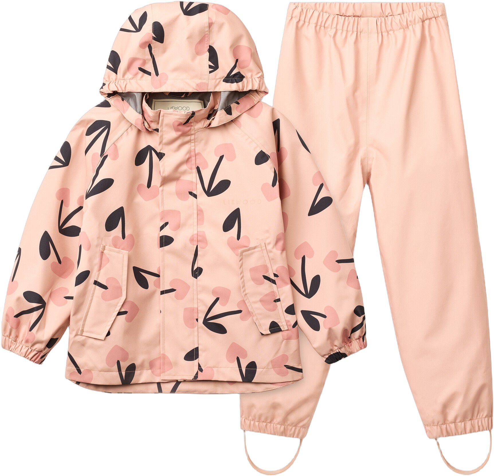 Pedia Rainwear Set Mini cherry hear