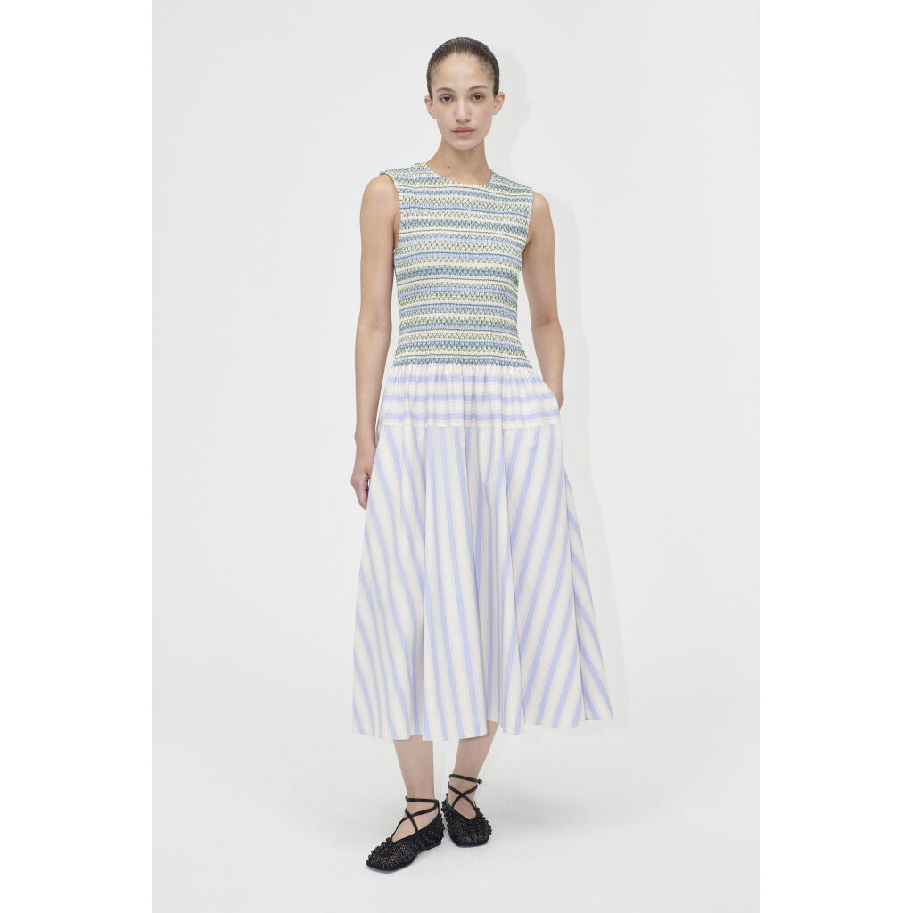 2367 Smocked Cotton, Smocked Gathered Tank Dress