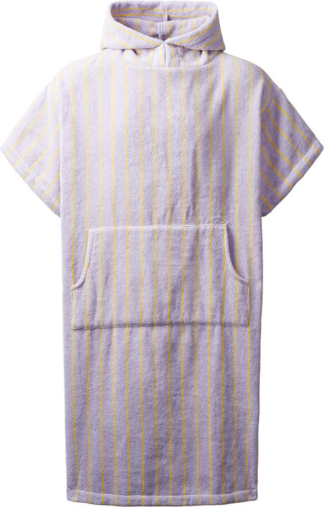 Naram Poncho - lilac & neon yellow