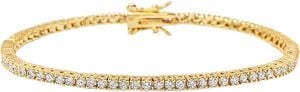 Women's Mini Tennis Bracelet in Gold