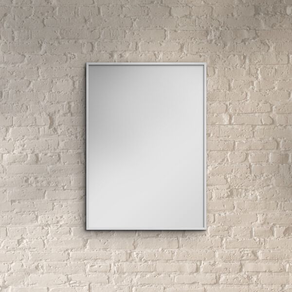 White Wood Mirror