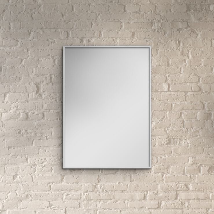 White Wood Mirror