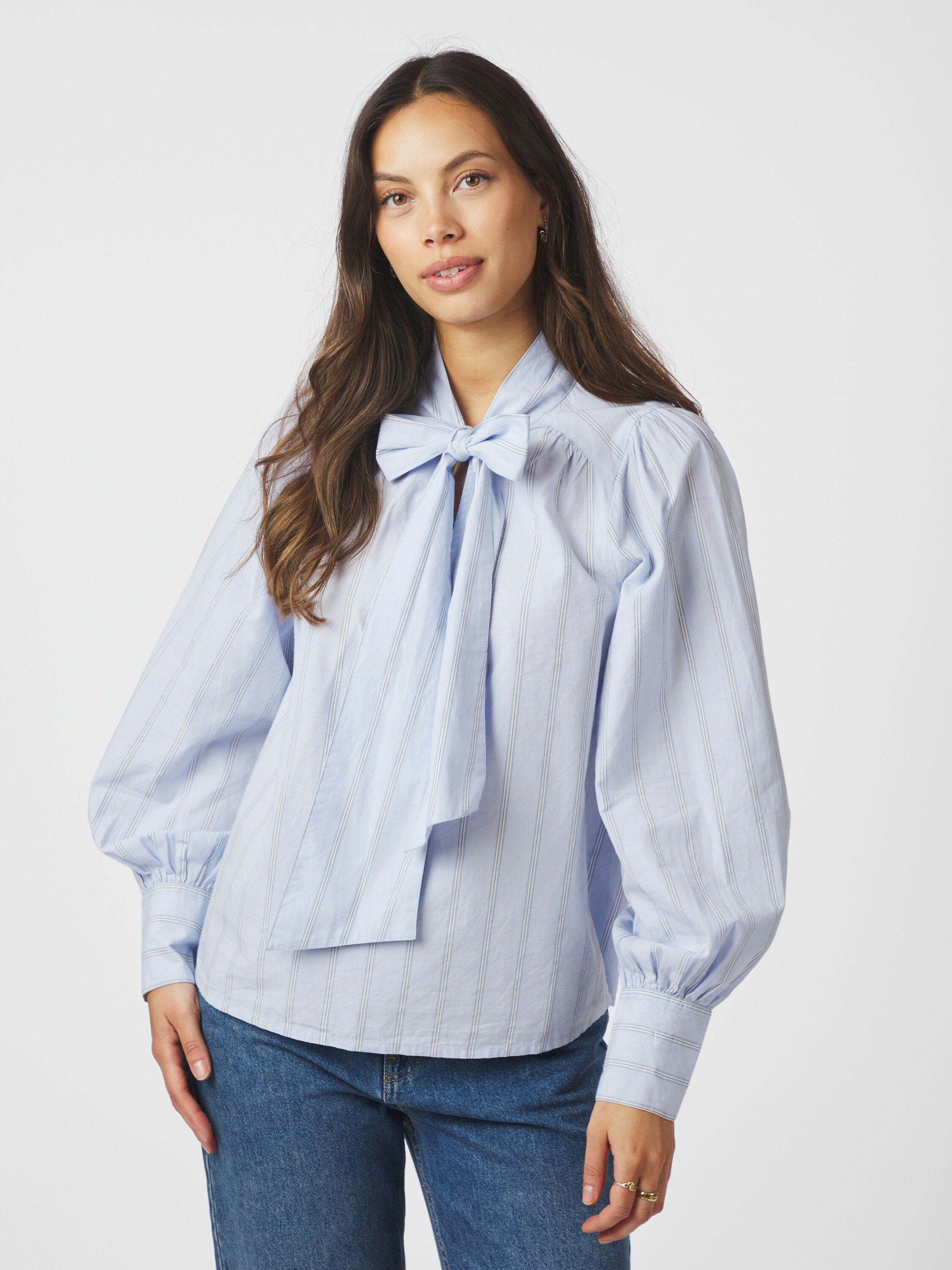 Jaz Bow Stripe Blouse