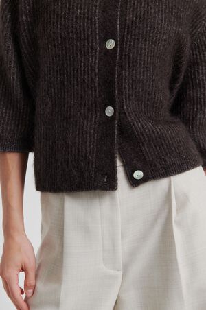 Andrea Knit Rib Cardigan