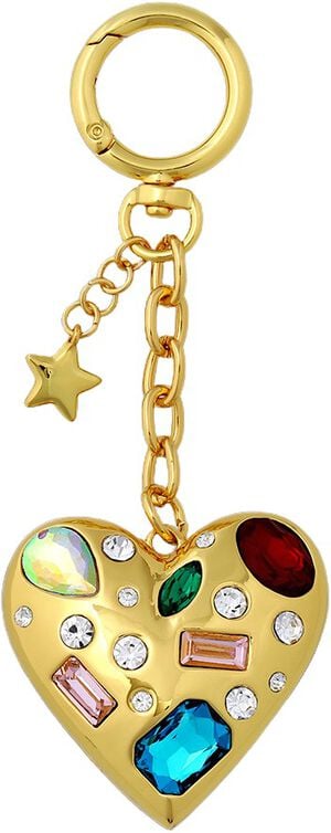 Gem Heart Bag Charm