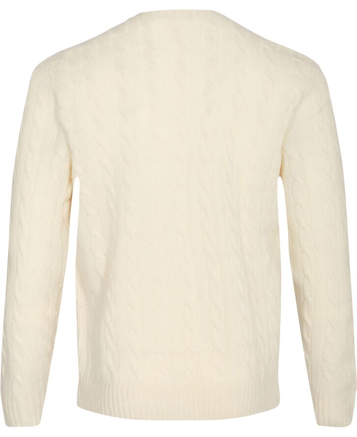 Cable-Knit Wool-Cashmere Sweater