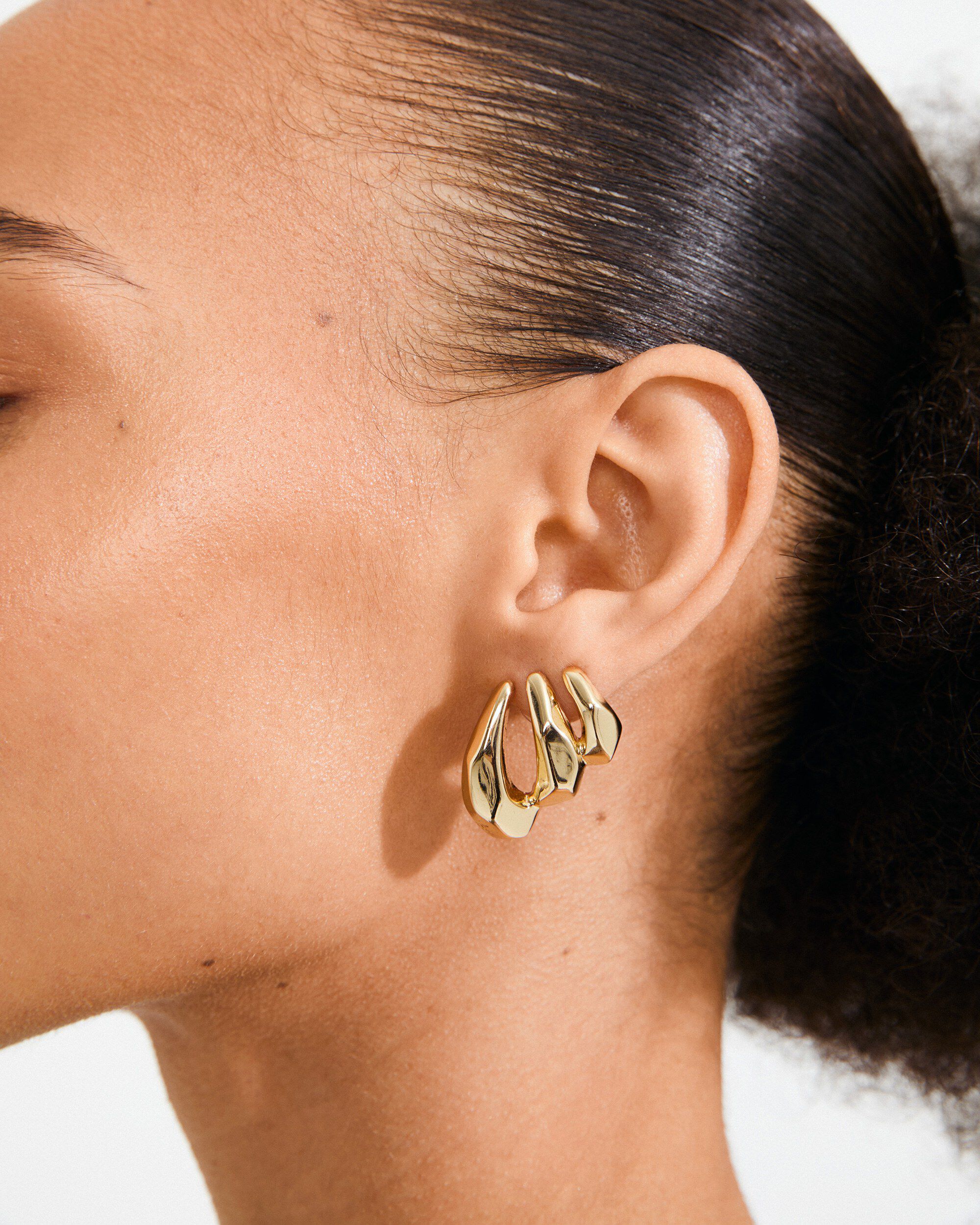 PRESENCE earrings gold-plated