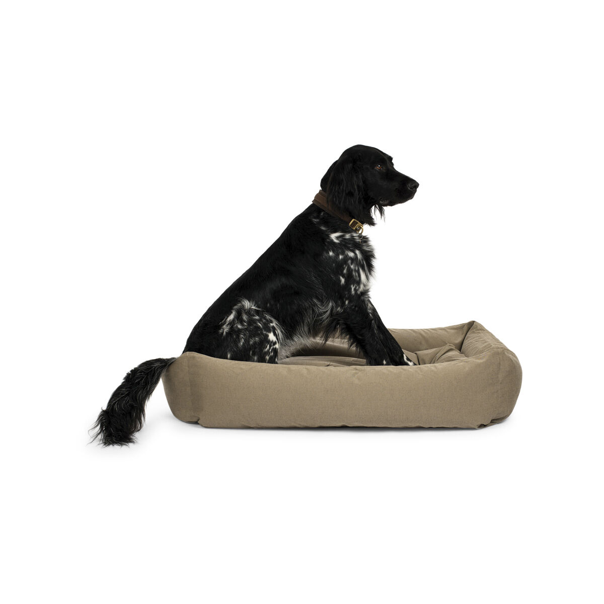 Fossflakes Dog bed Dark beige