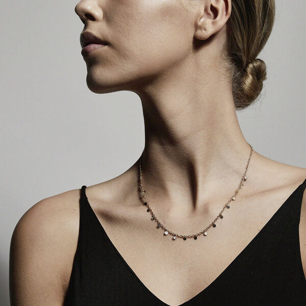 Halskæde : Panna : Guldbelagt