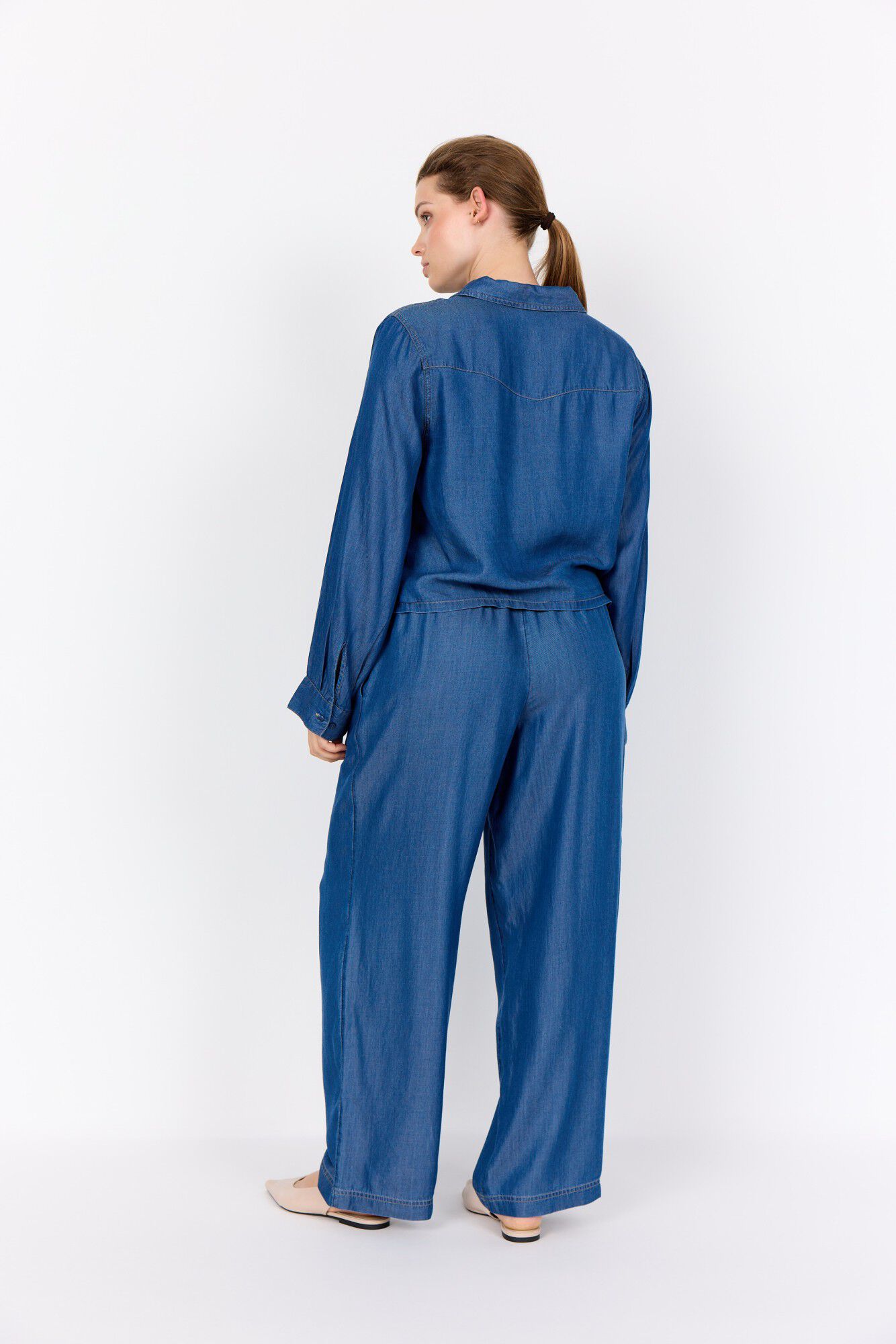 WA-FLORA 12 Skjorte M&oslash;rk denim