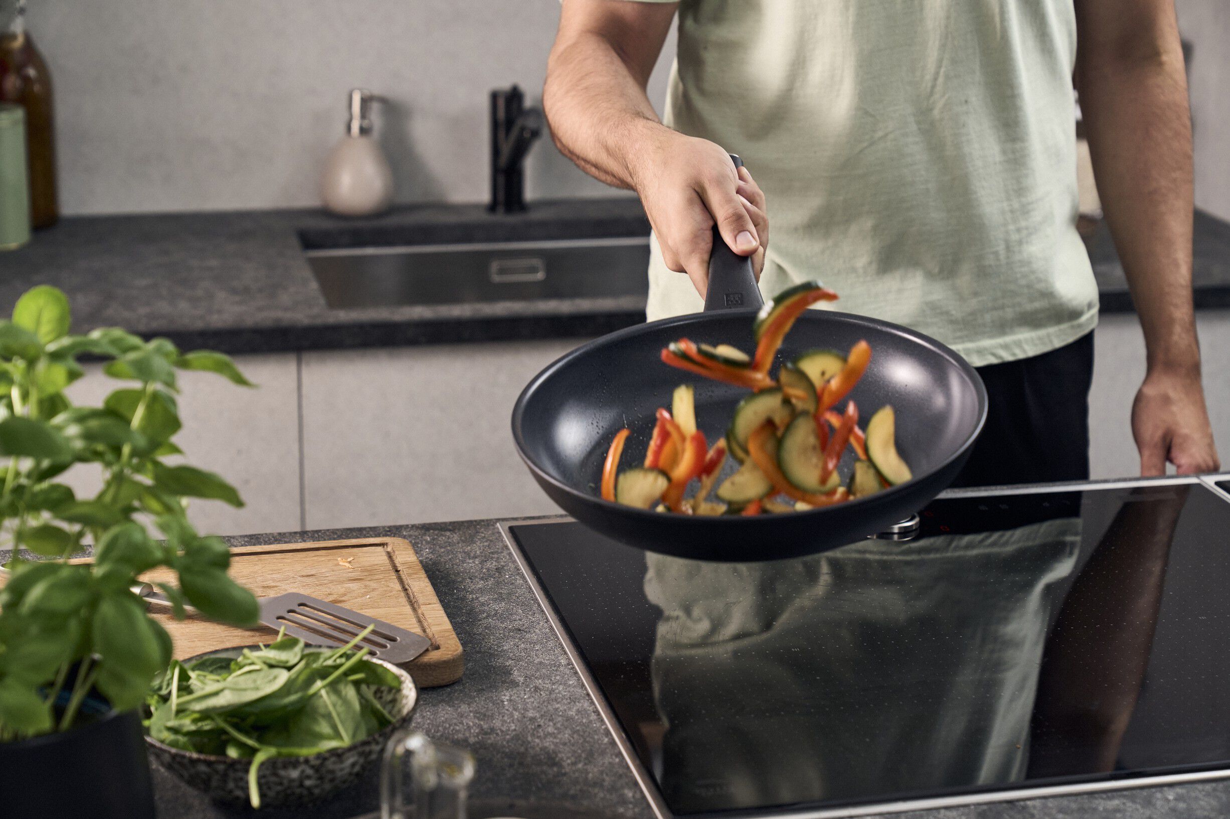 Madura Plus Ceramic Stegepande, 28 cm, Aluminium, Titanium f