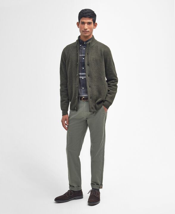 Barbour Essent Patch Zip Through Knitted Jumper Through Knit
