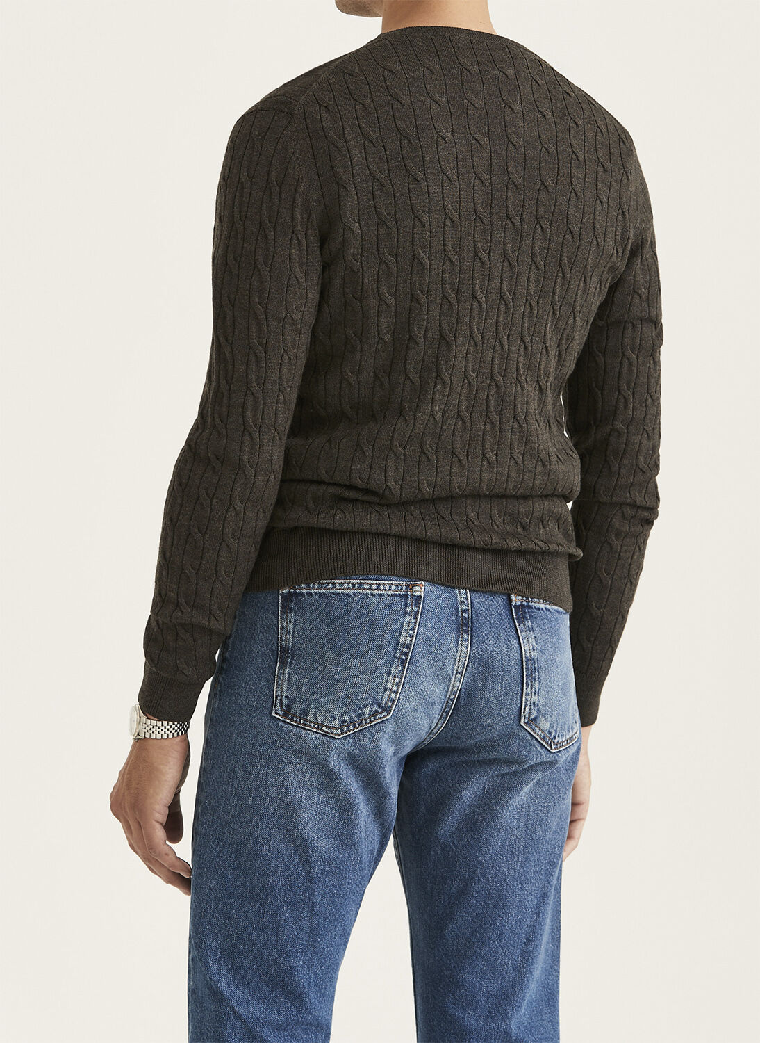 Merino Cable Oneck / 56 Blue / S