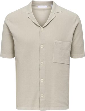 ONSTONY REG 12 SS WAFFLE SHIRT KNIT