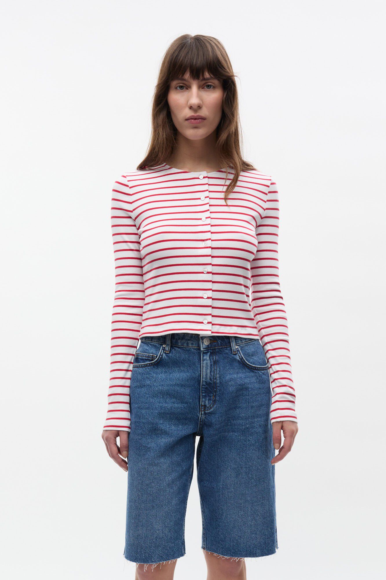 ENALLY LS O-N CARDIGAN ST 7262