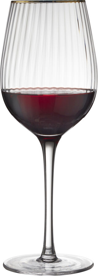 Rødvinsglass Palermo Gold 40 cl 4 pcs