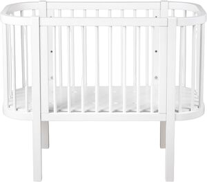 Sebra Bedside Crib, Classic white