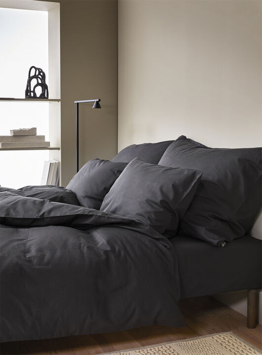 Harmoni stonewashed pudebetræk dæmpet sort