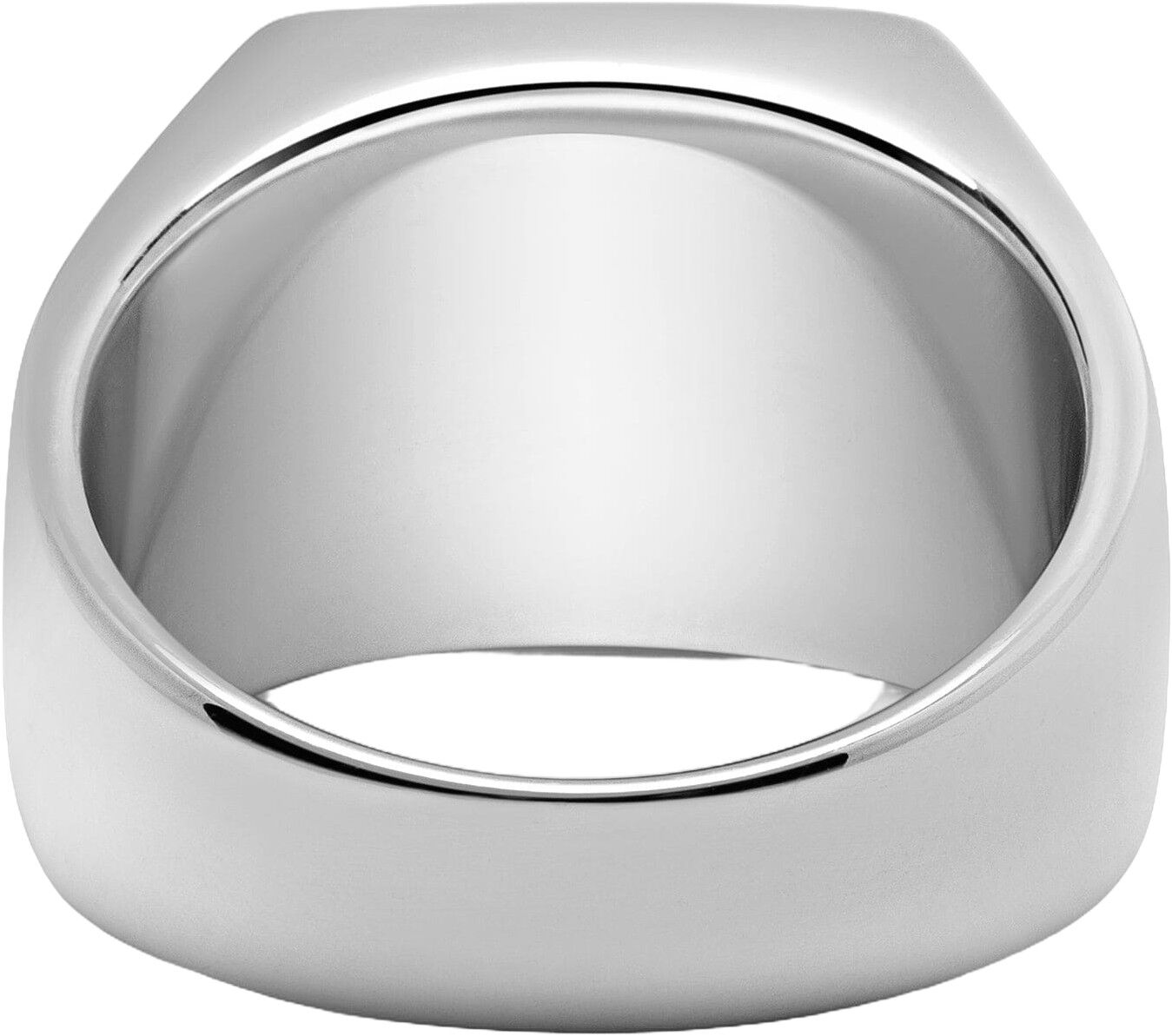 Green Zircon Signet Ring in Silver