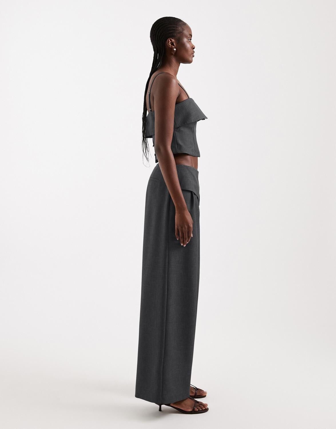 Tsarwa Wide Leg Fold Over Trouser