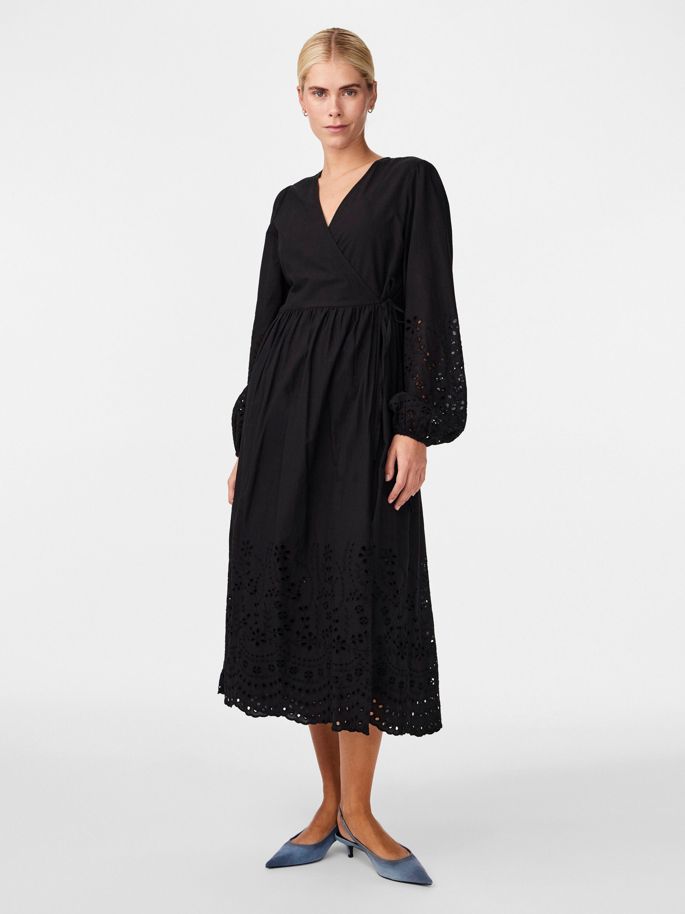 YASLUMA LS LONG WRAP DRESS S. NOOS