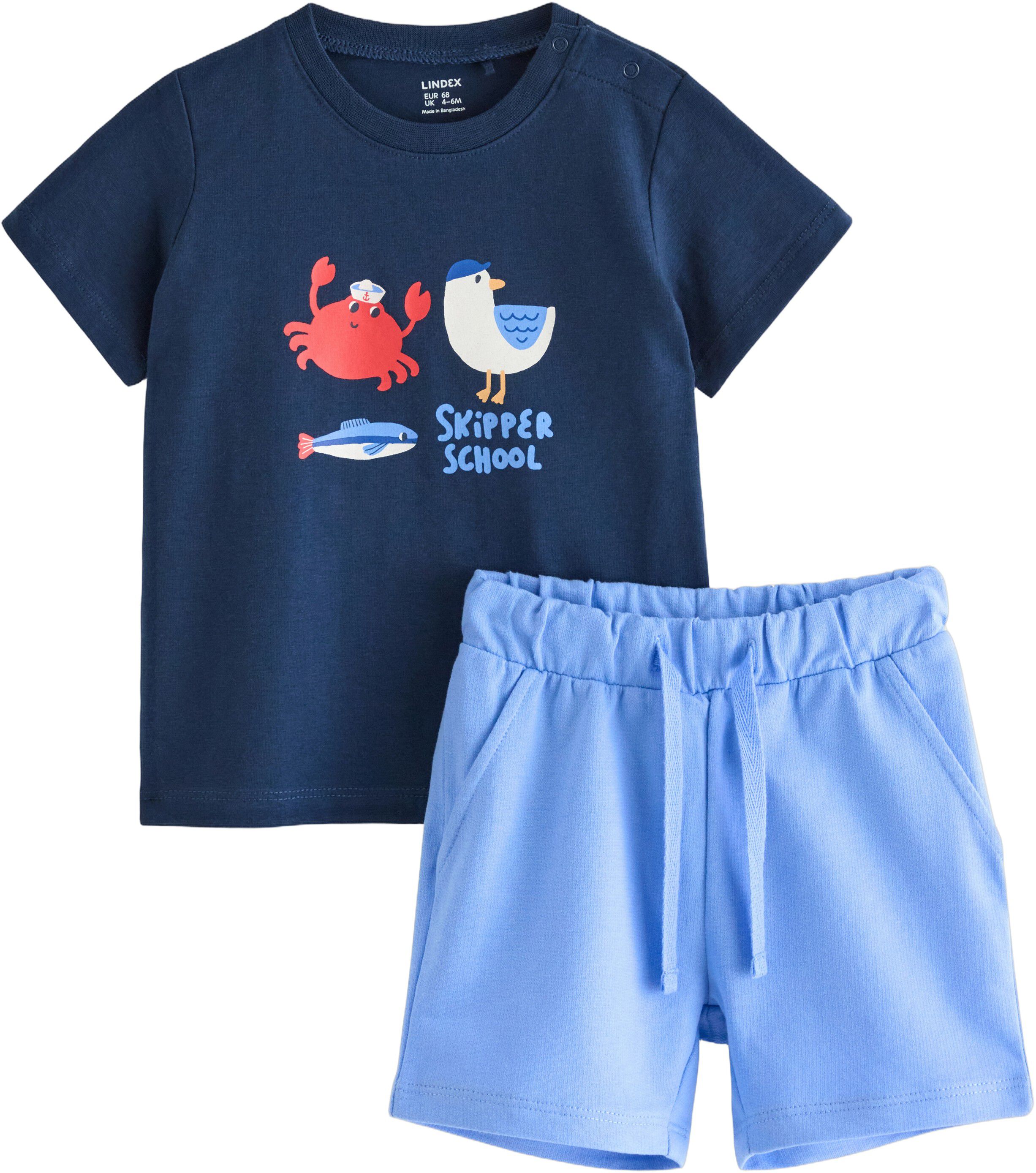 2-piece set with a T-shirt and matc