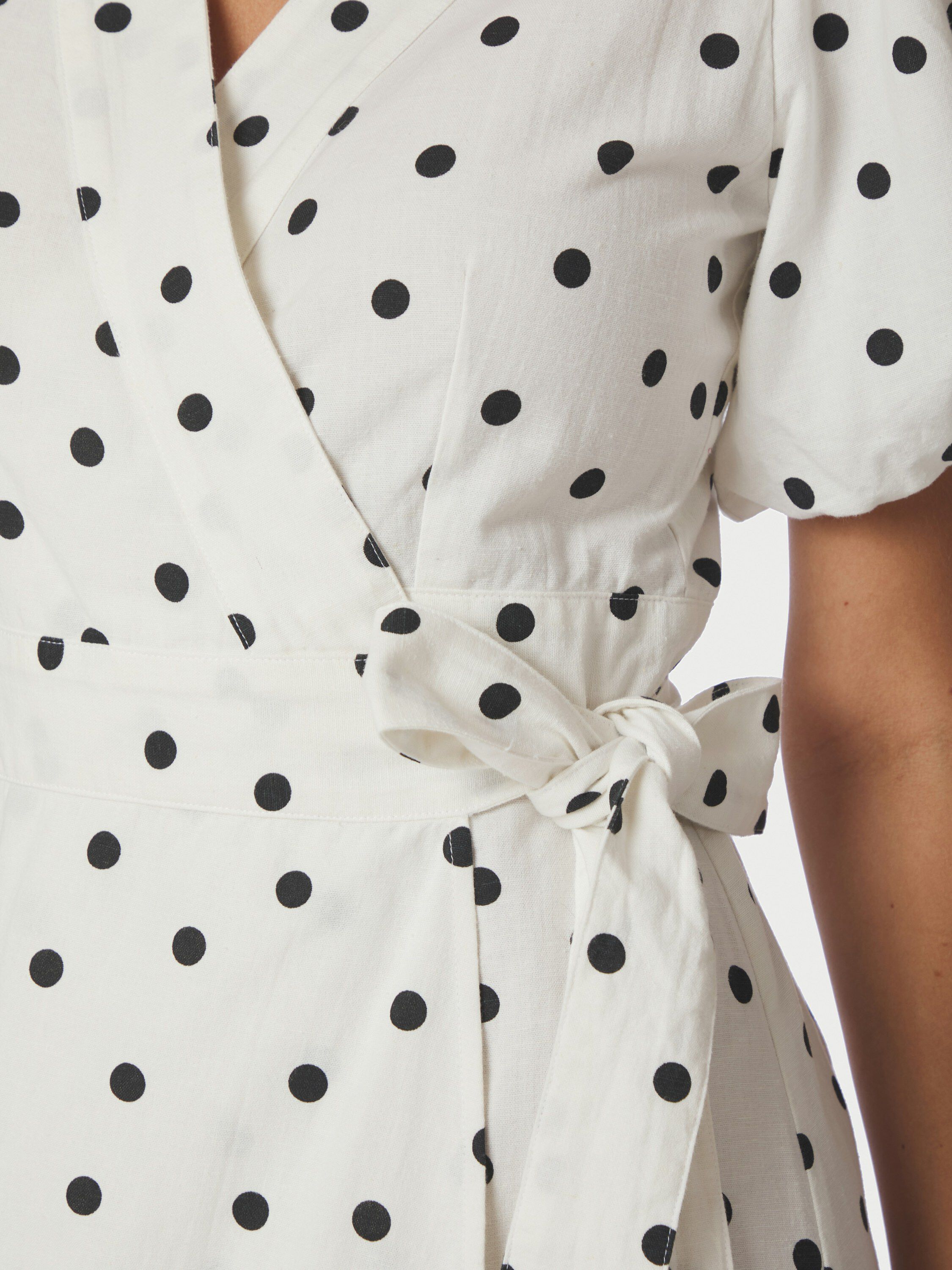 Clarine Dot Dress i lin