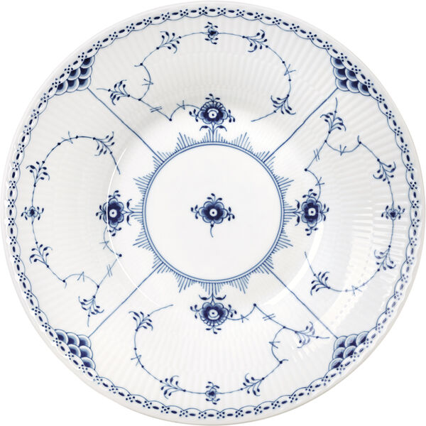 Musselmalet Halvblonde dyb tallerken 24 cm