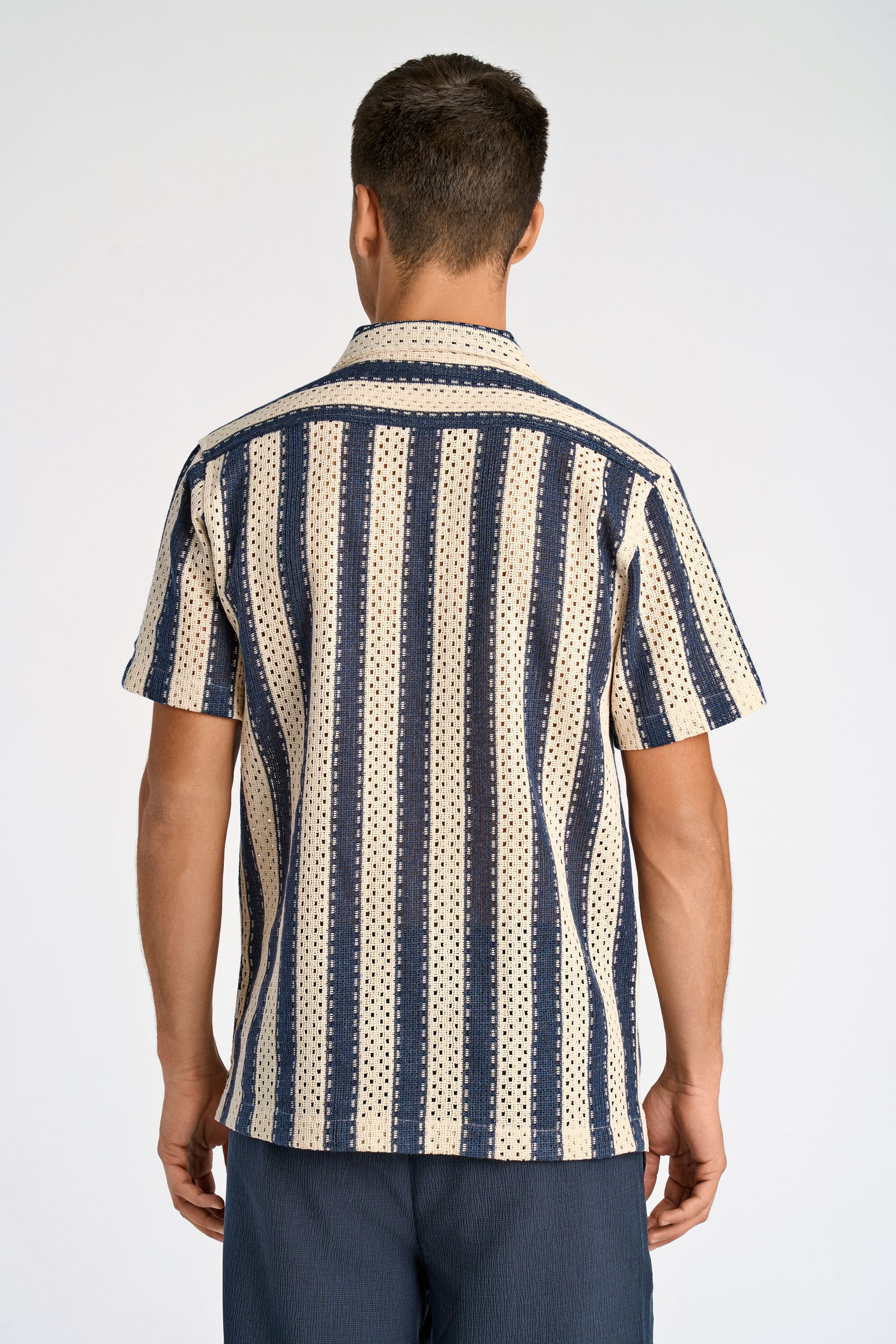 Bold striped resort shirt S/S