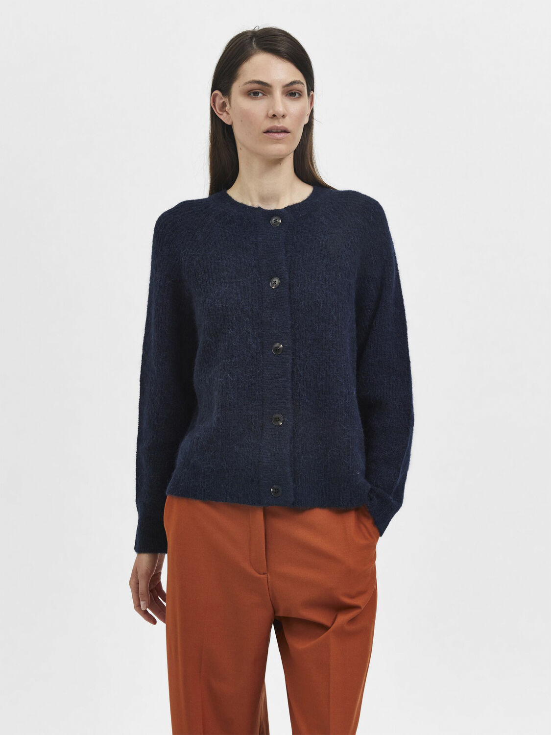 Slflulu Ls Knit Short Cardigan Noos