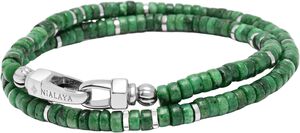 Green Malachite Heishi Wrap Bracelet